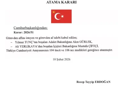 Adalet Bakanı İle İçişleri Bakanı Görevden Alındı